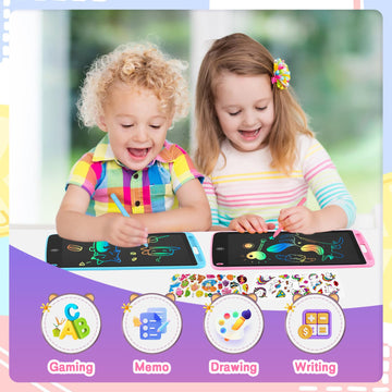 Toddler Kids Toys Gifts - 2 Pack Lcd Writing Tablet 10 Inch Doodle Board, Drawing Tablet Drawing Pad, Kids Games Christmas Birth