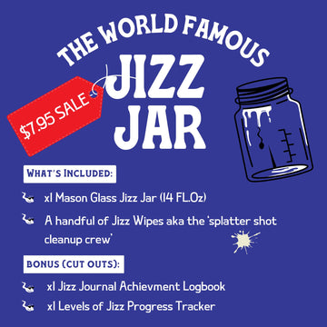 BEARDSHADE Gag Gift Jar (14 FL.Oz) with Wipes  Bonus Cut-Outs in Hilarious Giftable Box  White Elephant Funny Gag Gifts for Men  mature-themed Prank Gift Ideas for Boyfriend  Husband  & More.