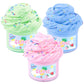 3 Pack Butter Slime Kit for Girls Boys Ages 4-12, Stretchy Scented Slime Toys for Kids, Pink Green Blue Slime, Soft and Non-Stic