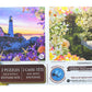 Set Of 2 Keepsakes 1000 Piece Jigsaw Puzzles | Garden/Lighthouse