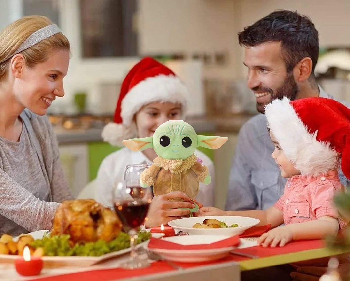 Pazatao Talking Baby Yoda 7.8 Inch,Walking Baby Yoda And Toy Repeats What You Say Plush Animal Toy Electronic Toy For Boys,Girls,Stuffed Animal,Baby Doll For Kids Gifts (Baby Yoda)