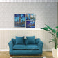 Iland Originality Dollhouse Wallpaper 39 * 15.7 Inch, Dollhouse Accessories On 1:12 Scale Or 1:6 Scale (Striped Yellow-Brown)