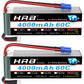 Hrb 2Pcs 6S Lipo Battery Ec5 22.2V 4000Mah 60C Rc Lipo Battery Compatible With Rc Quadcopter Helicopter Car Truck Boat Hobby