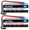 Hrb 2Pcs 6S Lipo Battery Ec5 22.2V 4000Mah 60C Rc Lipo Battery Compatible With Rc Quadcopter Helicopter Car Truck Boat Hobby
