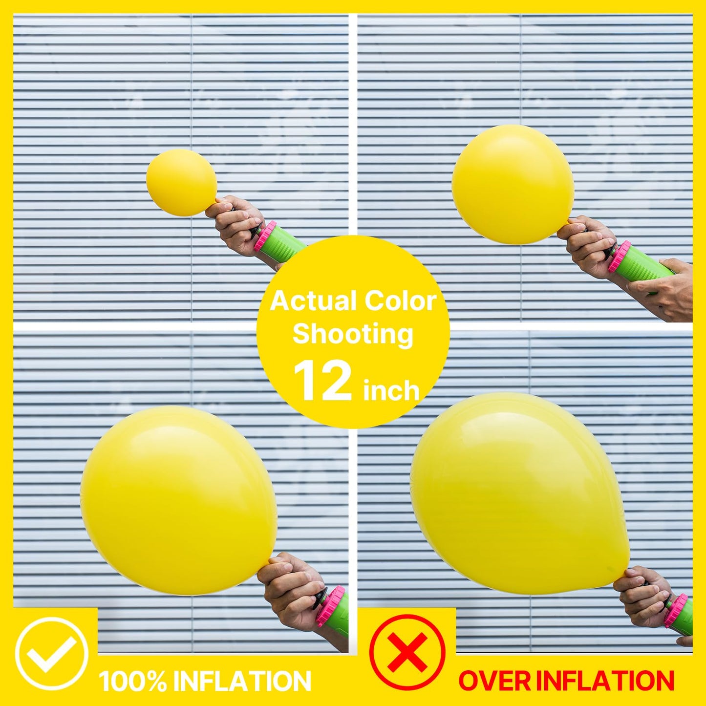 Partywoo Yellow Balloons, 85 Pcs Matte Yellow Balloons Different Sizes Pack Of 18 Inch 12 Inch 10 Inch 5 Inch Yellow Latex Balloons For Balloon Garland Balloon Arch As Party Decorations, Yellow-Y55