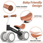 Liberry Baby Balance Bike For 1 Year Old Boys, 4 Wheels Toddler Balance Bike With Adjustable Seat, 12-24 Months Infant'S First Birthday Gift (Black)