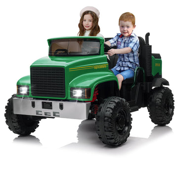 Hetoy 24V Ride On Truck With Remote Control Electric Utv Vehicles With Dump Bed, 4Wd Power 4X200W Motors,4Xspring Suspension, 3