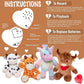 CozyWorld 13" Giraffe Stuffed Animal with Voice Recorder, Soft Plush Toy, 100% PP Cotton, Heartbeat Gift for Kids
