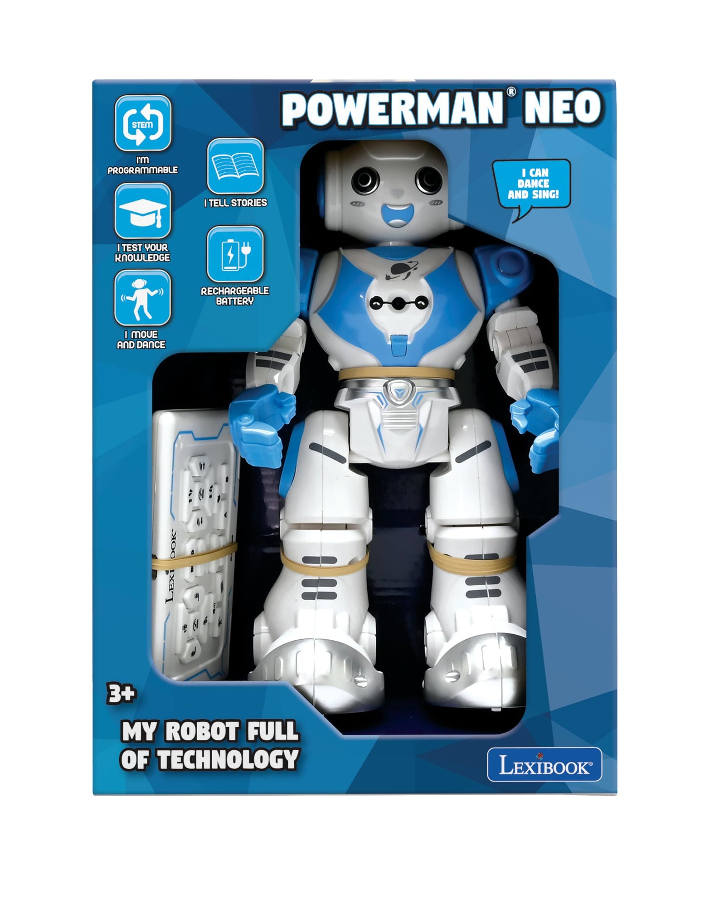 Lexibook, Powerman Neo, My Robot Full of Technology, Remote Control and Gesture Control, Educational Activities in English, Prog