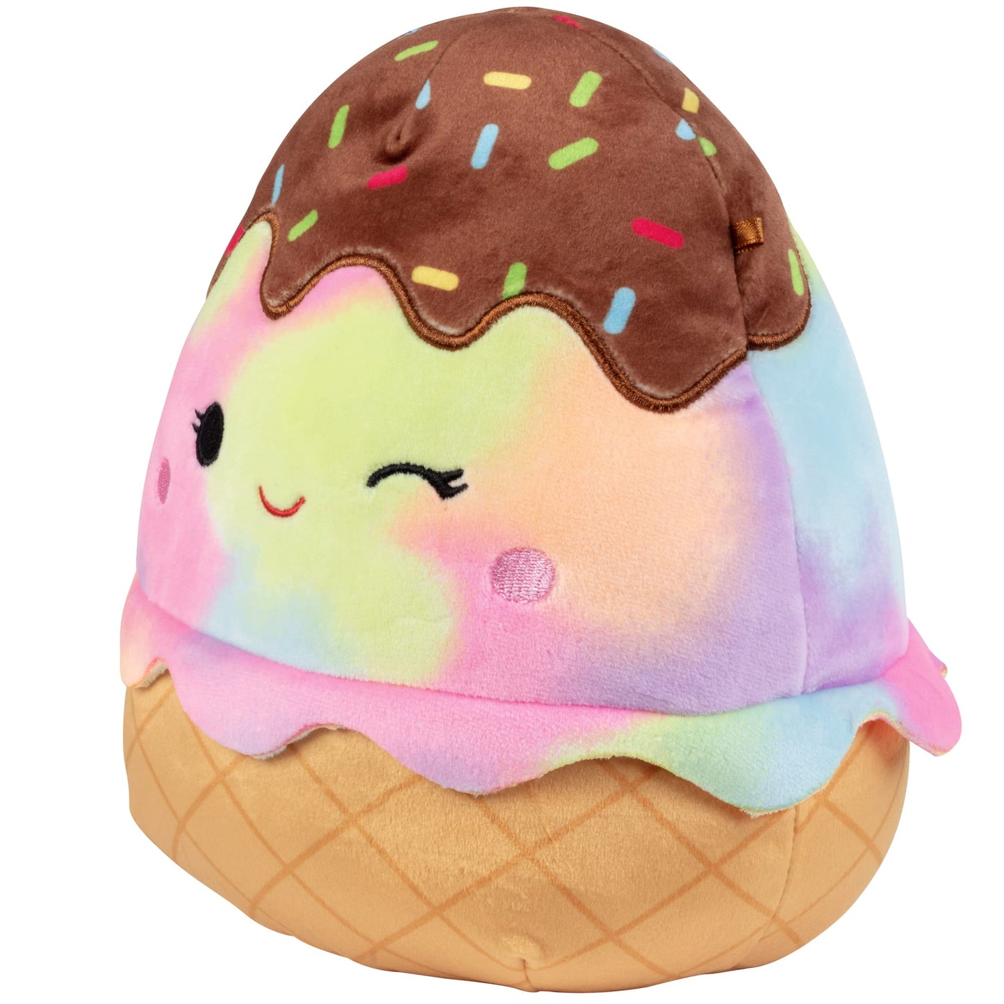 Squishmallows 8-Inch Glady The Ice Cream Plush Toy - Soft & Squishy, Multicolor, Collectible Stuffed Animal for Kids