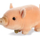 Aurora Adorable Miyoni Tots Pot-Bellied Piglet Pink Stuffed Animal - Lifelike Detail - Cherished Companionship - Pink 11 Inches