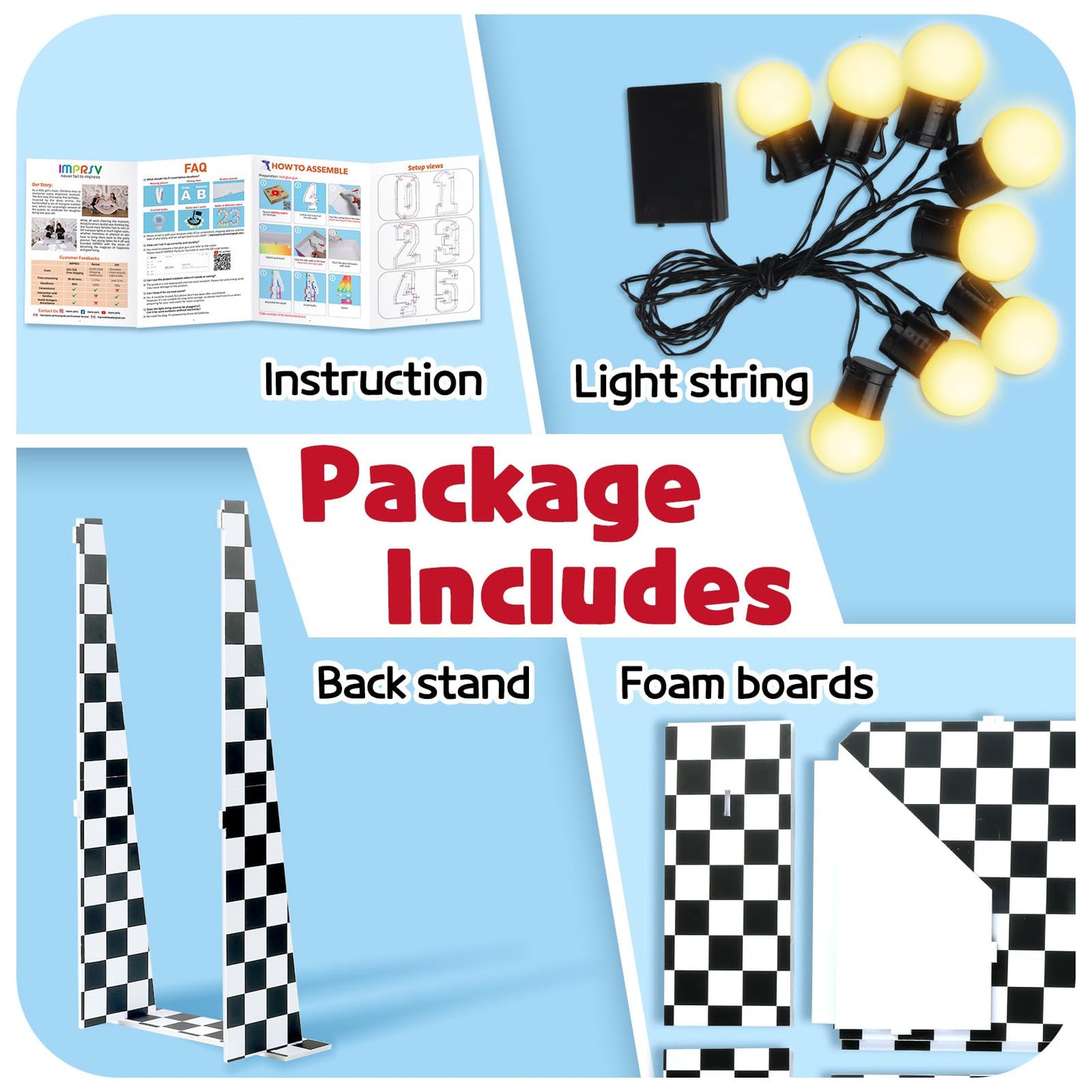 Marquee Numbers Race Car Birthday-Decorations: 3Ft Large Fast One Party Decor Boy First 1St 12Th Big Light Up Cardboard Number 1