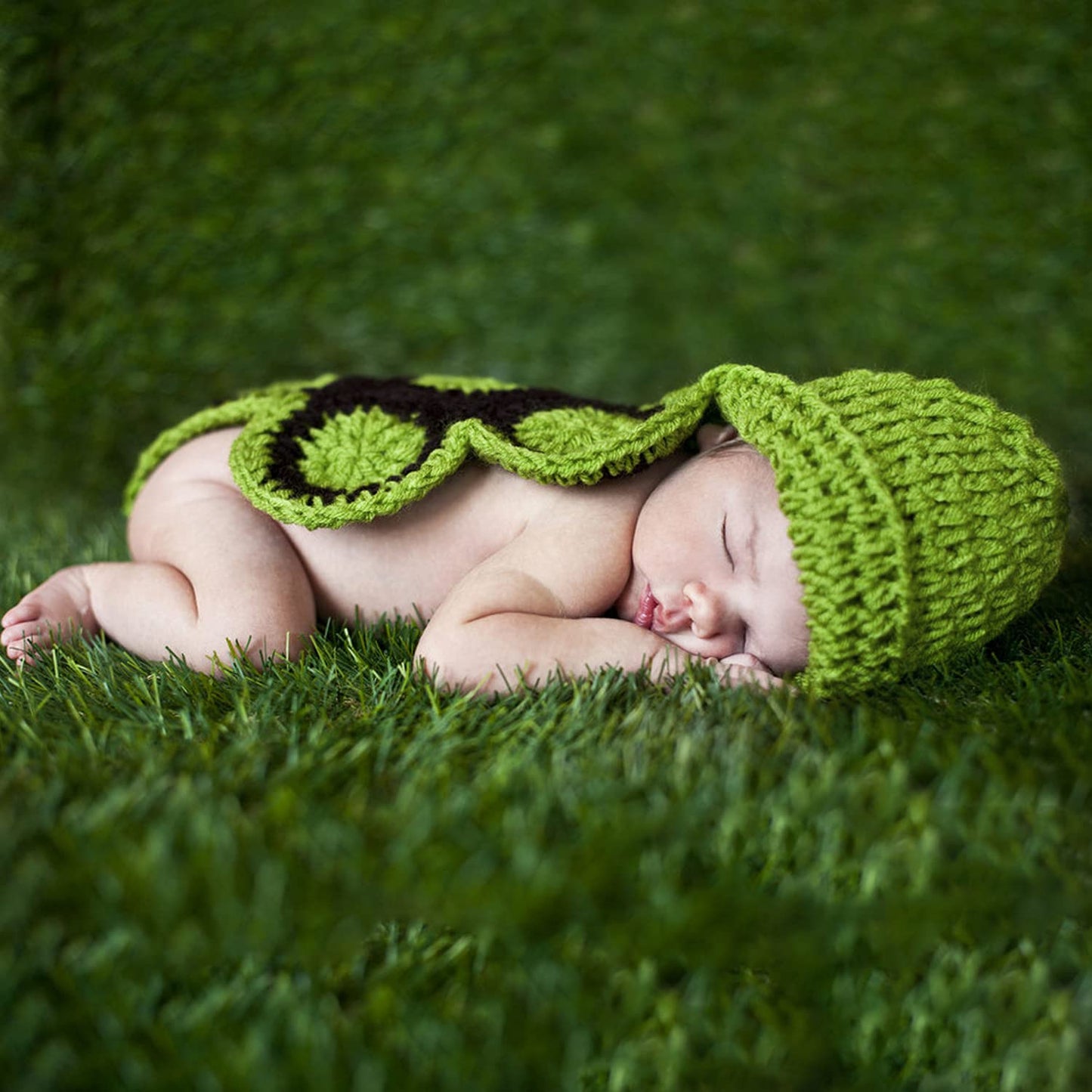 Baby Photo Prop Outfit Clothes Knit Crochet Photography Infant Cute Handmade Costume Hat Cap Unisex Girl Boy Set BlueTop
