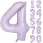 40 In Matte Purple Number Balloons Helium Foil Mylar Balloon Birthday Party Banquet Decoration Digital 4
