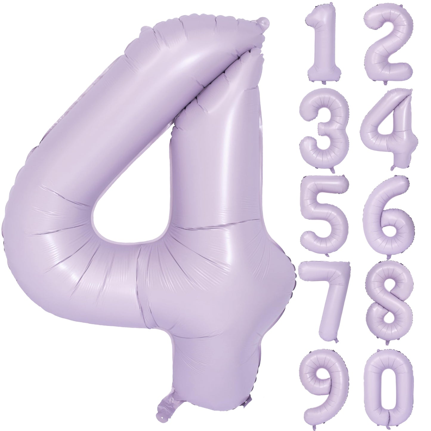 40 In Matte Purple Number Balloons Helium Foil Mylar Balloon Birthday Party Banquet Decoration Digital 4