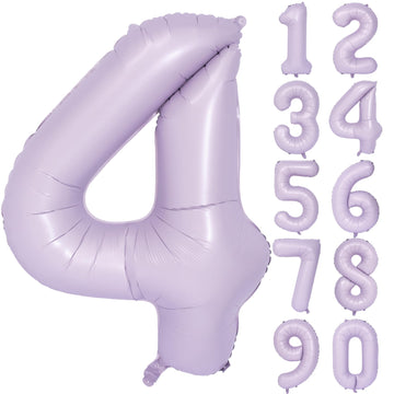 40 In Matte Purple Number Balloons Helium Foil Mylar Balloon Birthday Party Banquet Decoration Digital 4