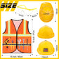 Handepo Construction Worker Costume Kids Hard Hat Construction Vest Goggles Toddler Dress Up Set Birthday Party Girls Boys(Yello