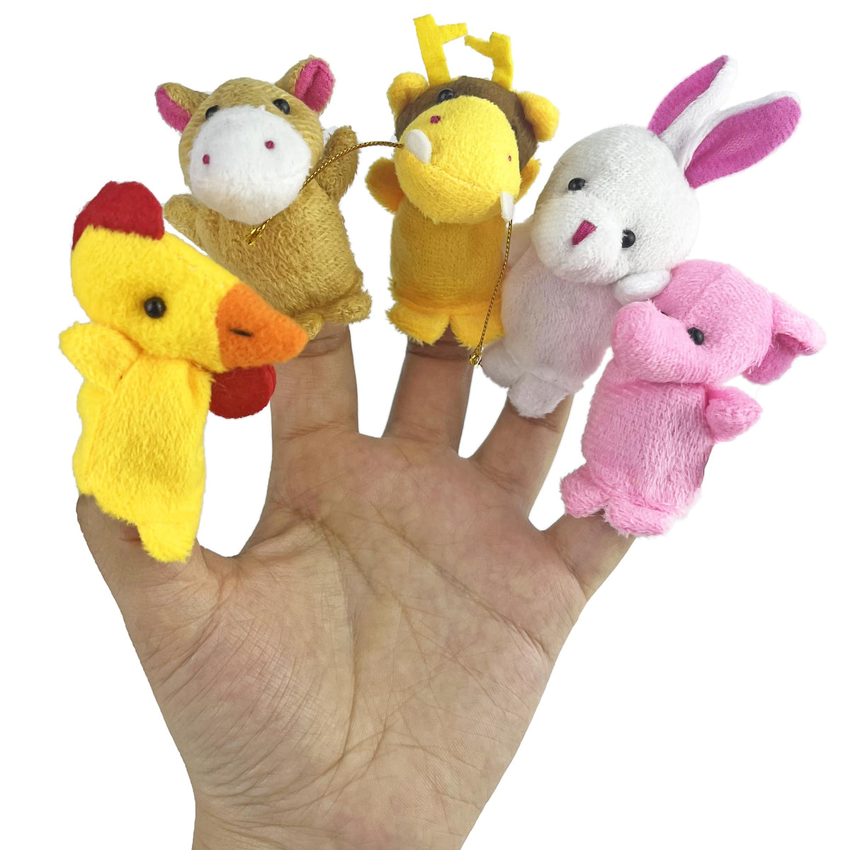 Mini Mix Puppet XIPEGPA 36 PCS Finger Puppets Set Mini Stuffed Animals Finger Puppet ...