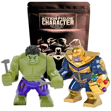 Hulk Vs. Thano S Large Action Figure Set - 2Pcs | Compatible With Major Building Block Brands | Great Gift For Kids | 3 Inches T