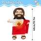 Yelakey Officially Jesus Plush Breathing Soothing Stuffed Animal Heart of Jesus Toy Savior Doll for Church Sunday School Religio