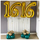 40 Inch Gold 14 Number Balloons Giant 14 Or 41 Balloons Gold Birthday 14 Balloons 14Th Birthday Anniversary Party Decorations