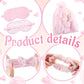 Fanfanwin 36 Pcs Sleepover Party Supplies 6 Throw Blanket 6 Spa Headband 6 Heart Pillows 6 Scrunchies 6 Sleep Eye Mask 6 Organza
