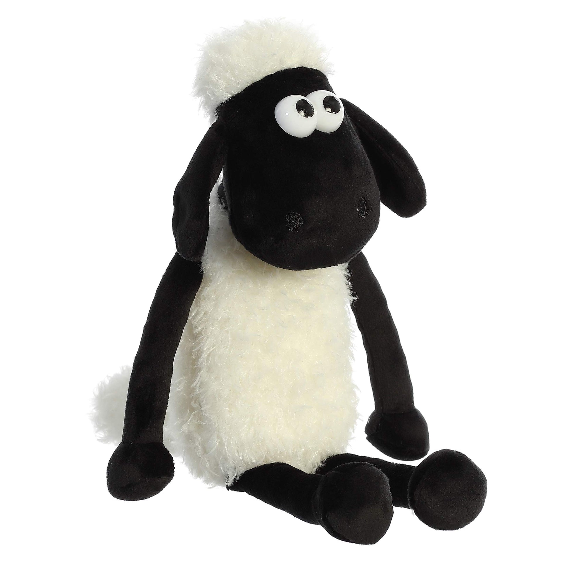 Aurora Playful Shaun The Sheep Stuffed Animal - Endless Fun - Farmyard Exploration - White 11 Inches