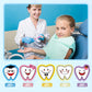 300 Pcs Tooth Stickers Funny Teeth Sticker Tooth Shaped Dental Stickers for Kids Classroom Party Prizes Car Office Wall Laptop W