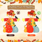 Thinkday 37 Pieces Thanksgiving Craft Kit Felt Scarecrow Craft, Fall DIY Scarecrow Pumpkin Felt Set, 36 Detachable Fall Maple Le