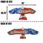 WindNSun Super Size Nylon Kite - Patriotic Eagle Design, 70" Wide, Multi-Color, Model 1095