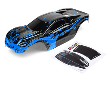 Summitlink Custom Body Muddy Blue Over Black Style Compatible For Rustler 4X4, Rustler Bl-2S, Rustler 4X4 Ultimate 1/10 Scale Rc