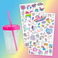 Fashion Angels Rainbow Unicorn Tumbler Design Kit - 100 Waterproof Stickers - BPA Free - Customizable - 16oz - Ages 8+ - Model 12634