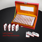 IDTQ Double Six Standard Dominos Set 28 Tiles for Adults, Classic Numbers Table Games, Family Travel Dominos Games Night Ideal f
