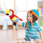 okegztoa Puppets Parrot Hand Puppet 13.8 Animal Puppets Hand Puppets Bird Stuffed Animal Hand Puppets for Kids with Movable Mouth Puppet Plush Multi-Color Toys Bird Puppet Role Play Teaching(Red)