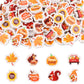 CCINEE 120Pcs Thanksgiving Mini Erasers for Kids, Fall Holiday Erasers Bulk for Desk Pets Classroom Rewards 3D Maple Pumpkins Su