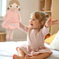 Linzy Personalized 15 Soft Plush Light Pink Emily Rag Doll with Embroidered Name - My First Rag Doll for Girls  Mueca de Trapo Personalizada  Customized Snuggle Toy for Kids