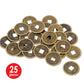 GeoFossils Authentic Chinese Good Luck Coins, Gold Plastic, 1 Inch, Model 57856, 25 Coins in Package