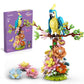 Vend Trendy Flowers And Parrot Building Set 1162Pcs, Compatible With Lego Flower, Cute Bird And Succulent Botanical Collection 