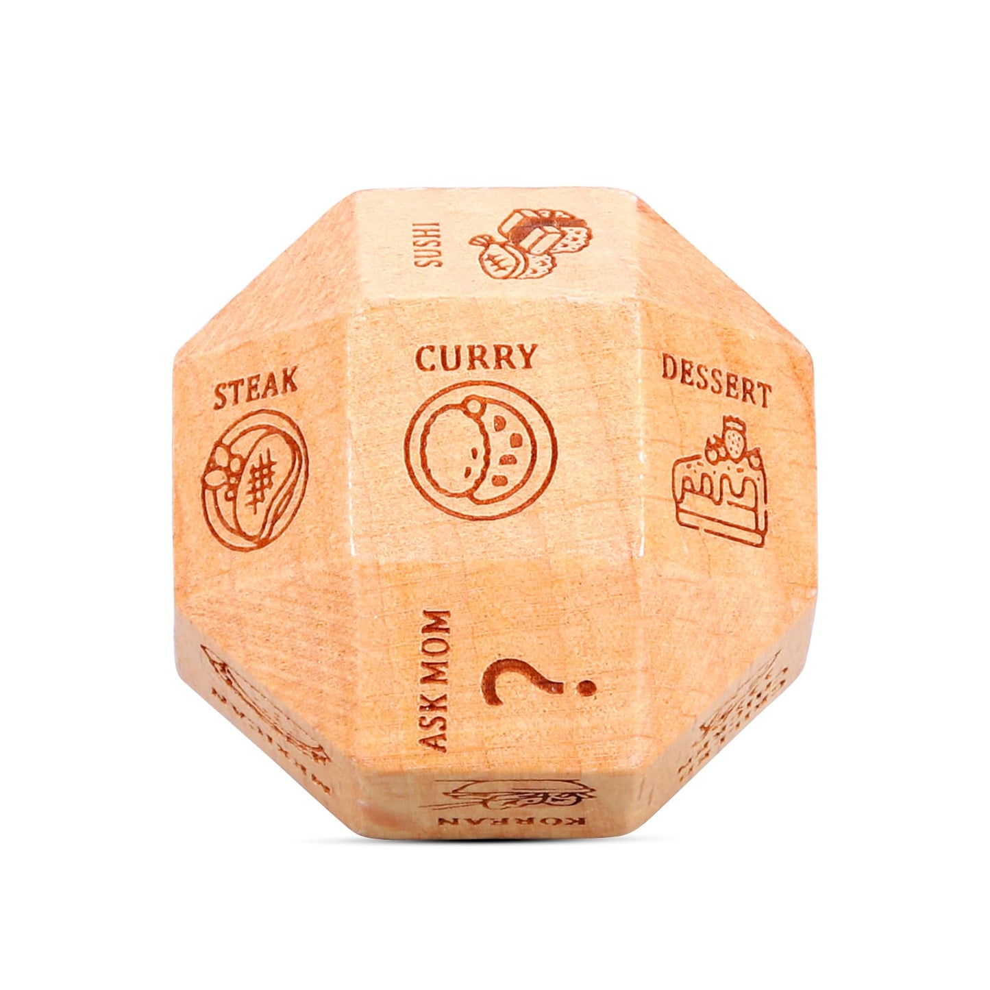 Christmas Party Favor Stocking Stuffers for Him, Anniversary Date Gifts for Him,18 Sides Food Decider Date Night Dice for Boyfri