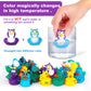 24 Pack Color Changing No Hole Rubber Ducks, Color Change Baby Bath Toys Without Holes For Toddlers Kids Ages 1-3 4-8, Valentine