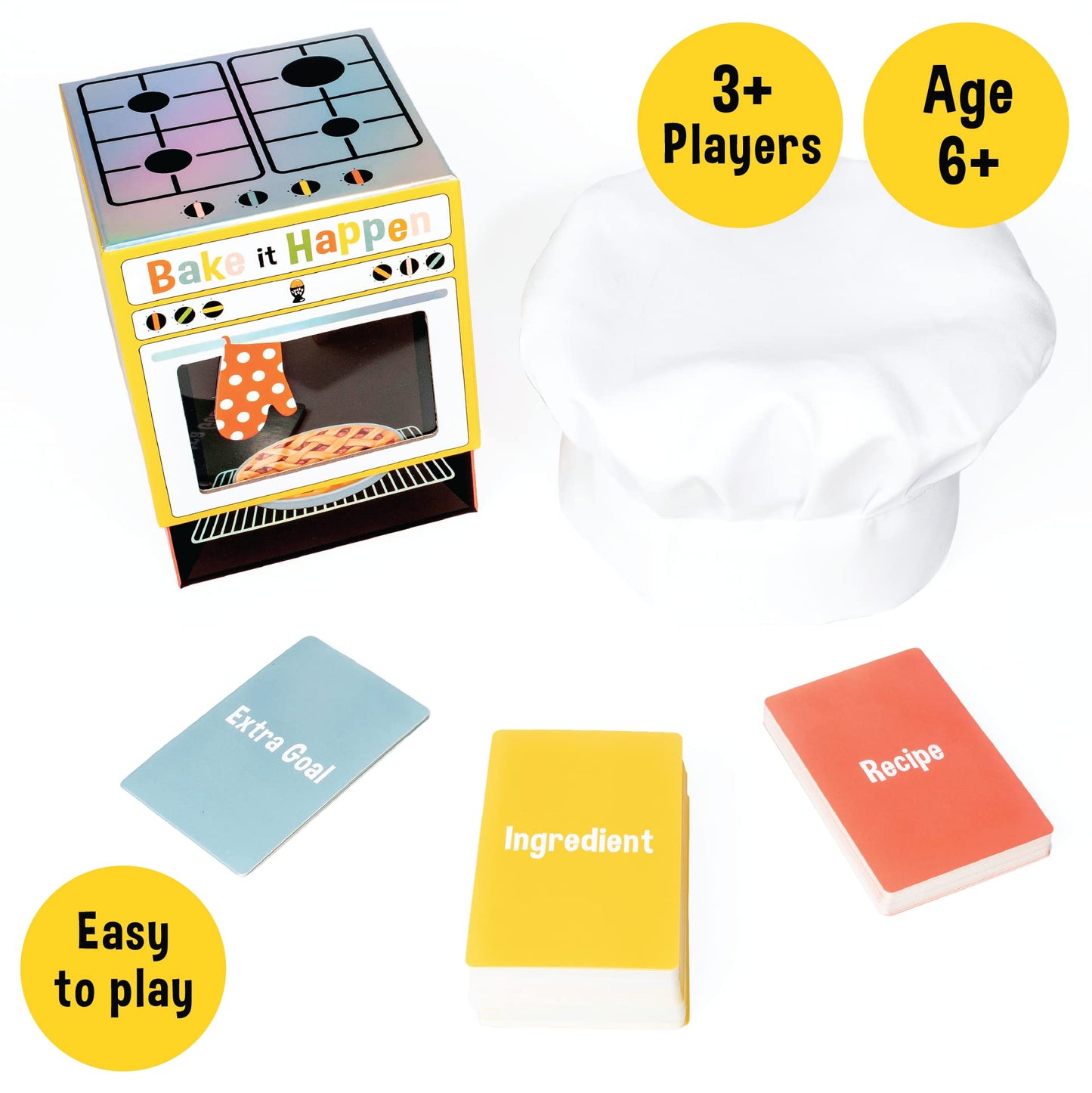 Bake It Happen: A Deliciously Fun Light Strategy Card Game - Ages 6+, 3-10 Players - Kids Party Board Games, Card Games, Family Games For Kids And Adults, Birthday Present For Kids, Vacation