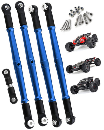 Rcarmumb RC Aluminum Turnbuckles Upgrades Part for ARRMA 1/8 Kraton 6S BLX Outcast 6S BLX Talion 6S BLX,5PCS Alloy Aluminum Turn