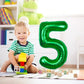 40 Inch Giant Green Number 15 Balloon, Helium Mylar Foil Number Balloons For Birthday Party, 15Th Birthday Decorations For Kids