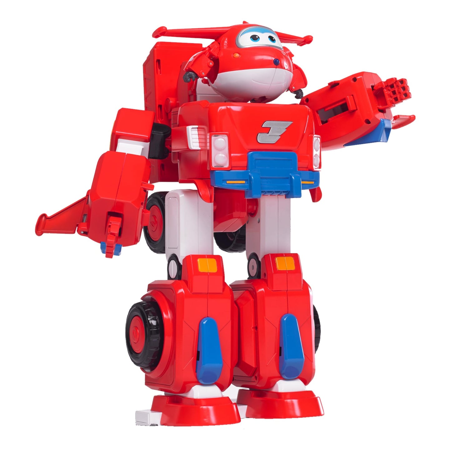 Super Wings 14' Transforming Jett'S Super Robot Airplane | Action Figure | Ages 3-5 | Birthday Gift | Lights & Sounds