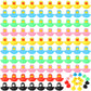 Zhanmai 300 Pcs Mini Rubber Ducks Set Bath Toy, Float Squeak Yellow Ducks In Bulk, Tiny Shower Rubber Ducks, Bathtub Toy Pool To