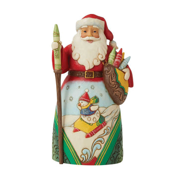 Enesco Crayola By Jim Shore Crayola Santa With Sled Scene Figurine