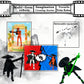 Pkghokids Already Assembled T13 Action Figure Accessories,Dummy 13 T13 Multi-Jointed Movable 3D Printed Toys (White)