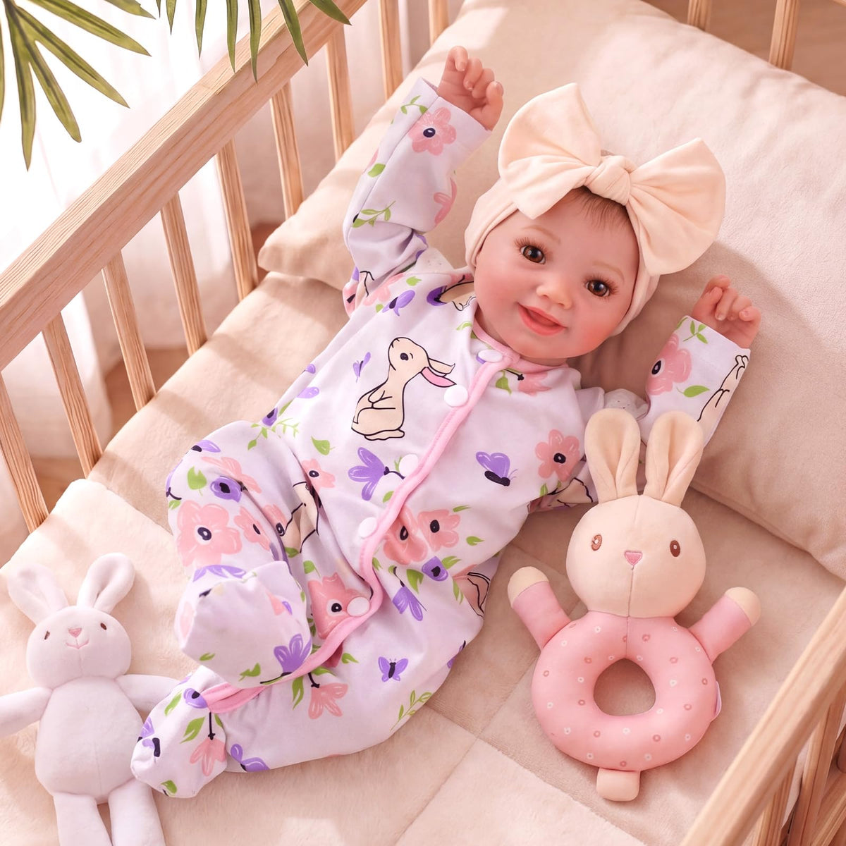 BABESIDE 17 Inch Reborn Baby Dolls Girl, Realistic Doll with Accessories