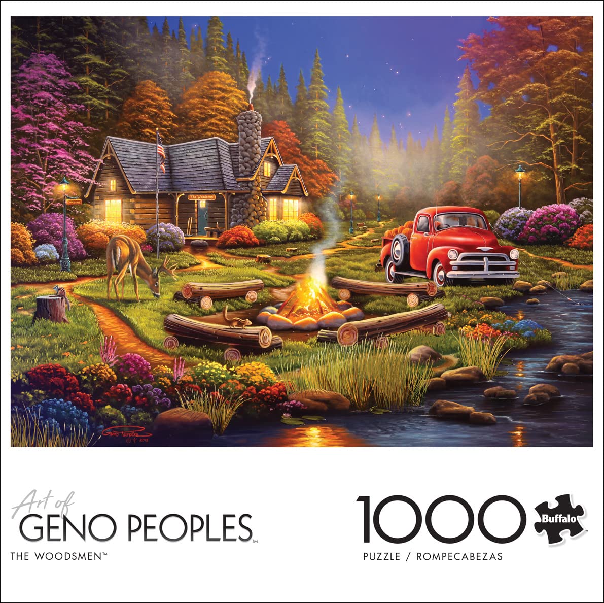 Buffalo Games 1000 Piece Jigsaw Puzzle - The Woodsmen - Large Multicolor Paper Puzzle - Model 10920 for Adults, Perfect for Game Nights