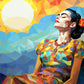 Cross & Glory Puzzles: Celestial Frida: Colors of The Sky  Colorful Art Jigsaw Puzzle  1000 Pieces  Masterpiece  Vibrant Day of The Dead Theme  enhanced Satin Finish